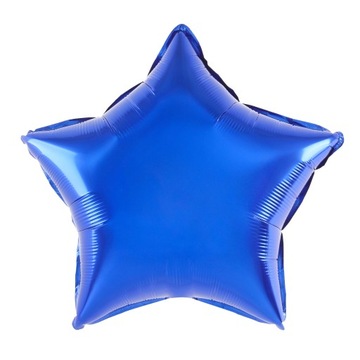 BALON FOLIOWY ciemna niebieska GWIAZDA gwiazdka