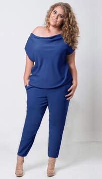 Wyszczuplający ELEGANCKI kombinezon Plus Size NA WESELE (44-54) XXXXL 48