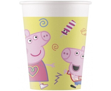 KUBECZKI URODZINOWE świnka peppa 8szt. URODZINY