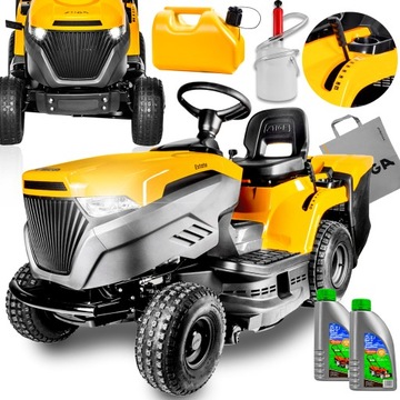 POTĘŻNY TRAKTOR OGRODOWY STIGA KOSIARKA ST450 AUTOMAT ŚWIATŁA LED KOSZ 240L