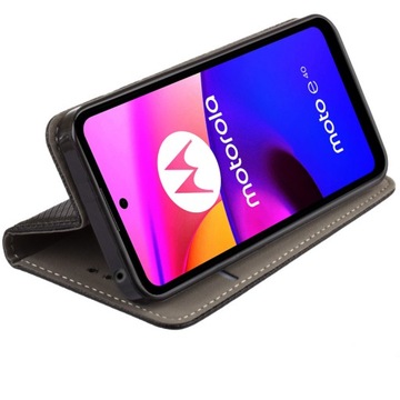 Чехол для MOTOROLA MOTO E40 E20 E30 S-MAGNET + СТЕКЛО