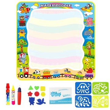 Kids Water Doodle Mat Dinosaur Style Drawing Mat Educational Toys Coloring
