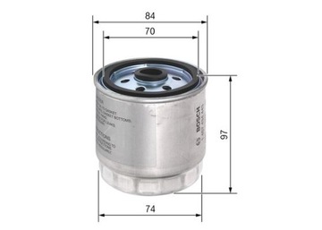 FILTR PALIVA BOSCH 1 457 434 443