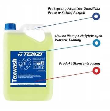 TENZI TEXTIL WASH ЖИДКОСТЬ ДЛЯ МОЙКИ ОБИВКИ 5л