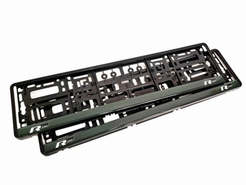 RAMKI TABLICY REJESTRACYJNEJ VW R-LINE CARBON ASO