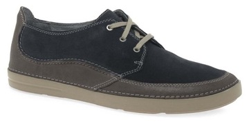 Półbuty Clarks Gosler Edge granatowe skórzane 40