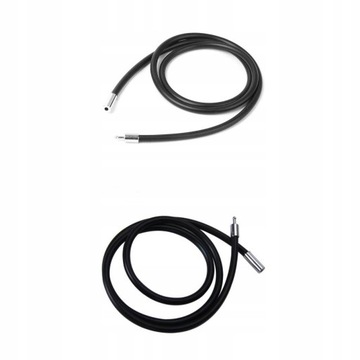 2 . 3mm czarny gumowy sznurek sznurkowy naszyjnik
