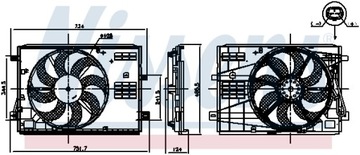 NISSENS VENTILÁTOR CHLADIČŮ 850007