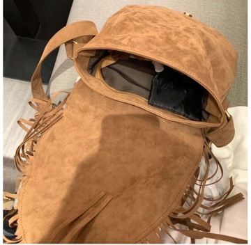 БОЛЬШАЯ СУМКА НА ПЛЕЧЕ, КОРИЧНЕВАЯ ЗАМША ХИТ