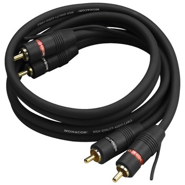 KABEL 2RCA - 2 RCA CINCH MONACOR AC-080/SW 0,8m