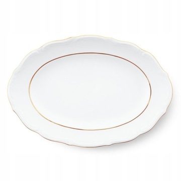 B014 PÓŁMISEK OWAL 23 cm ZŁOTA LINIA MARIA TERESA