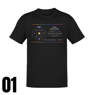 ФУТБОЛКА COLDPLAY МУЖСКАЯ ФУТБОЛКА 8 ДИЗАЙНОВ L