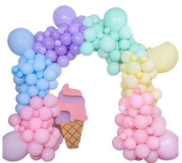 BALONY GIRLANDA DEKORACJA PASTELOWA