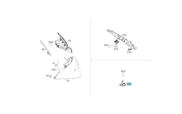 LAMPA OSVĚTLENÍ TABULKY MERCEDES W217 W290 W447