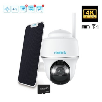 KAMERA GSM REOLINK GO PT ULTRA 4K 8Mpx z własnym zasilaniem na kartę SIM
