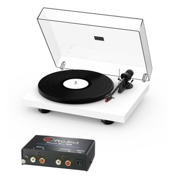 Pro-Ject Debut Carbon Evo (Biały satyna) + Phono Box MM