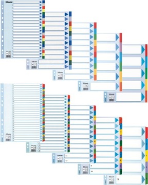 PRZEKŁADKI DO SEGREGATORÓW KOLOROWE PRZEKŁADKI A4