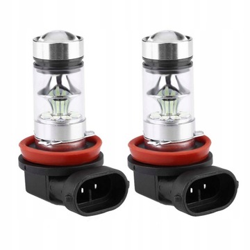 2X ŻARÓWKI 20 H8 H11 8000K MOCNY LIGHT 100W L