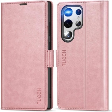 Etui portfel TUCCH do GALAXY S22 ULTRA 6,8'' różowe