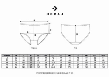MAJTKI DAMSKIE BAWEŁNIANE FIGI MORAJ 6-PAK - r. L