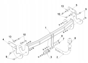 HYUNDAI I40 CW KOMBI 2011-19+WIAZKA ZAŘÍZENÍ(HÁK) TÁŽNÝ