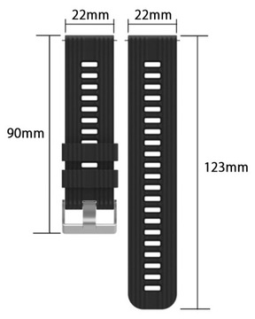 PASEK OPASKA 22mm UNIWERSALNY do ZEGARKA SMARTWATCH SAMSUNG HUAWEI XIAOMI