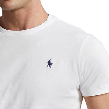 -45% POLO RALPH LAUREN T-SHIRT MĘSKI BSR CUSTOM SLIM BIAŁY XL