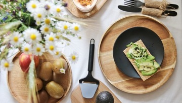 ТАРЕЛКА, поднос, сервировочная тарелка, ДОСКА, 29 см, АКАЦИЯ