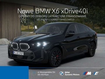 BMW X6 G06 SUV Facelifting 3.0 40i 381KM 2025 BMW X6 xDrive40i 381 KM mHEV - Gotowy do Odbioru - Pakiet M Pro - Kamera 3