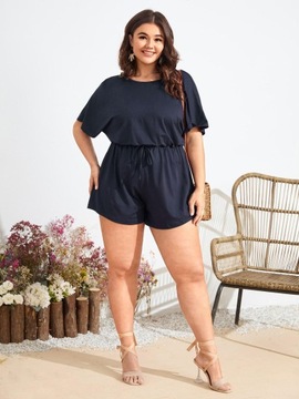 SHEIN 7NT KRÓTKI KOMBINEZON GRANATOWY DAMSKI R. XL