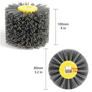 НЕЙЛОНОВАЯ ДЕРЕВЯННАЯ ЩЕТКА ДЛЯ ПИЛКИ РАСЧЕСКА ВАЛИК ШЛИФОВАЛЬНЫЙ ДИСК 80X100