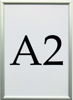 RAMKA rama ALUMINIOWA zatrzaskowa OWZ - A2 +FOLIA