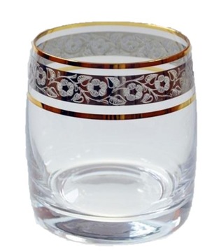 SZKLANKI DO WHISKY ZŁOTO PLATYNA BOHEMIA IDEAL 290ml