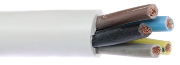 Przewód do siły kabel giętki OWY 5x1,5 linka - 1m