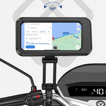 UCHWYT ROWEROWY NA KIEROWNICĘ NA TELEFON GPS ROWER UNIWERSALNY CZARNY NOWY
