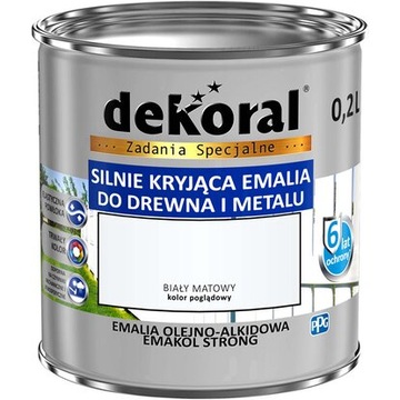 PPG EMAKOL STRONG biały matowy 0,2L