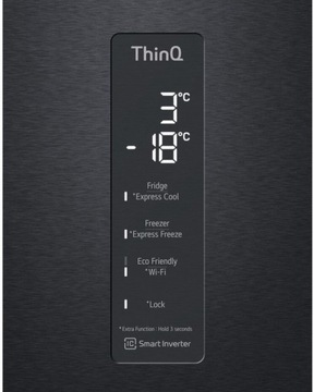 LG GBB72MCUGN No Frost Умный холодильник 203см Черный