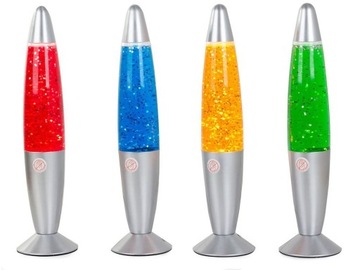 LAMPKA NOCNA Z BROKATEM LAWA MIX KOLORÓW ZWY