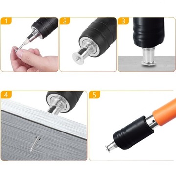 GWOŹDZIARKA RĘCZNY WYSOKA TWARDOŚĆ NISKI DŹWIĘK 5 REGULOWANYCH BIEGÓW 27MM