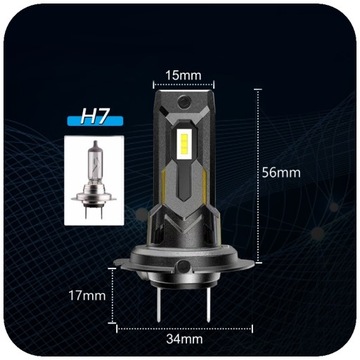 H7 Светодиодные лампы CSP белые 6500K 1–1 12 В CANBUS CAN МОЩНОСТЬ БОЛЬШЕ СВЕТА