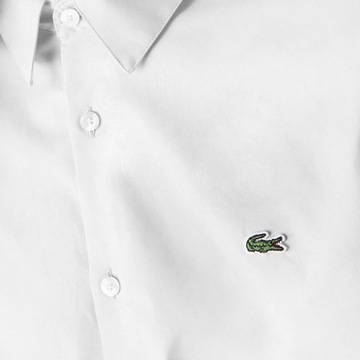 Lacoste koszula męska casual długi rękaw slim bawełna rozmiar 42 r. L