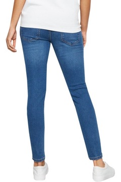 New Look Ciążowe Spodnie Jeansy Skinny Rurki Jeans Granat Short L 40