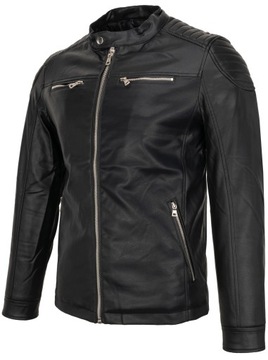 KURTKA SKÓRZANA MĘSKA SKÓRA CZARNA No3 - XL/XXL