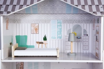 КУКОЛЬНЫЙ ДОМ С МЕБЕЛЬЮ GRACE ECOTOYS MANSION