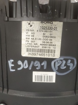 BMW E90 E91 PŘÍSTROJOVÁ DESKA BUDÍK 6974651