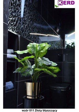 21 GOLD SHINY глянцевый ЦВЕТОЧНЫЙ ЦВЕТОК с подставкой GLAMOUR COVER home