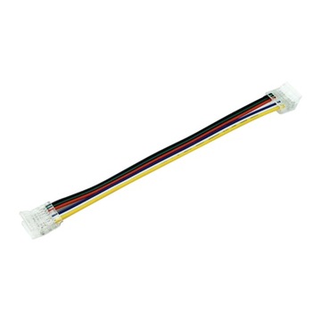 ZŁĄCZKA DO LED TAŚMA COB RGB+CCT 12mm CLICK KABEL DWUSTRONNA