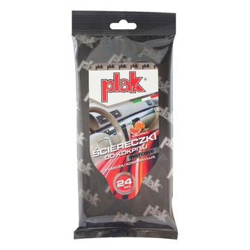 PLAK ŚCIERECZKI DO KOKPITU mat GREJPFRUT 24 szt