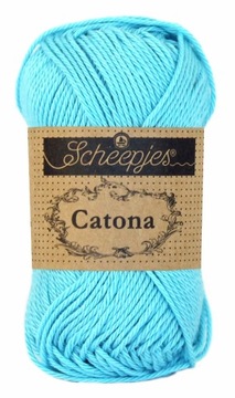 Włóczka Scheepjes Catona 397 / 50 g - cyjan