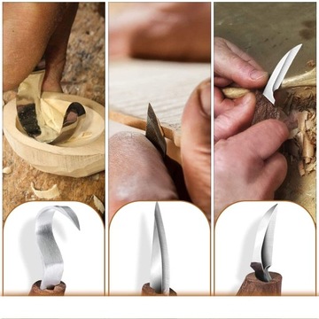 НАБОР НОЖЕЙ ДЛЯ РЕЗЬБЫ ПО ДЕРЕВУ, ДОЛОТО, НОЖИ ДЛЯ СКАЛЬПЕЛЯ, Сделай сам, 9 ШТ.